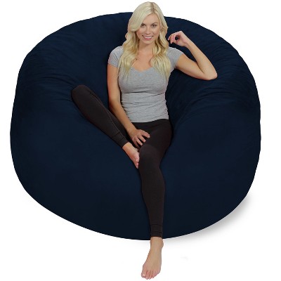 6' Large Bean Bag Lounger With Memory Foam Filling And Washable Cover Lemon  - Relax Sacks : Target