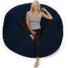 6' Huge Bean Bag Chair with Memory Foam Filling and Washable Cover - Relax Sacks - 2 of 4