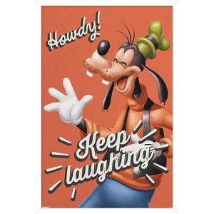 Trends International Disney Goofy: Good Old Days - Keep Laughing Framed Wall Poster Prints - 1 of 4