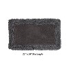 Shaggy Border Collection Bath Rug 100% Cotton Tufted Weave Ruffle Border Pattern Bathroom Rug for Machine Washable Bath Mat - 2 of 4