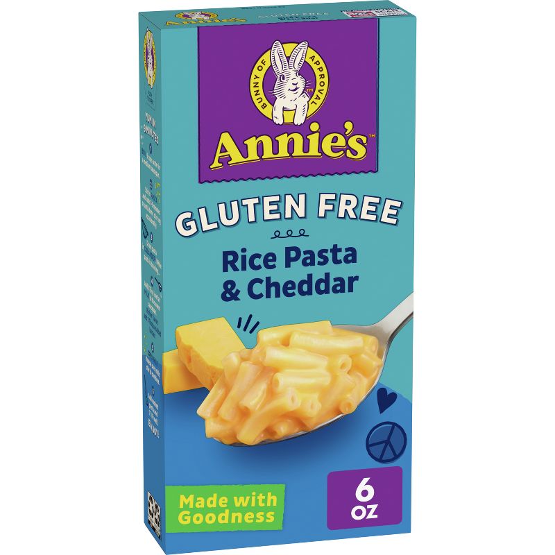 Annie&#39;s Gluten Free Rice Pasta &#38; Cheddar Macaroni &#38; Cheese - 6oz, 1 of 14