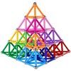 Angel Sar 150-Piece Magnetic Building Sticks and Balls Set, STEM Educational Construction Toy with Storage Bag, Colorful Magnet Sticks - 2 of 4