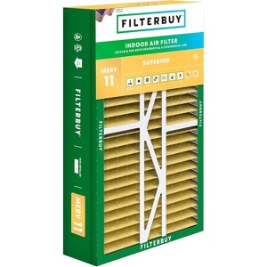 Filterbuy 17.5x27x5 Air Filter (1-Pack), Pleated MERV 11 Allergen Defense Replacement HVAC AC Furnace Filters for Trane & American Standard - 1 of 4