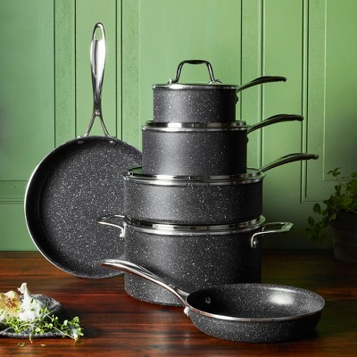  BALLARINI Asti by HENCKELS 10-pc Aluminum Nonstick Cookware  Set, Grey: Home & Kitchen