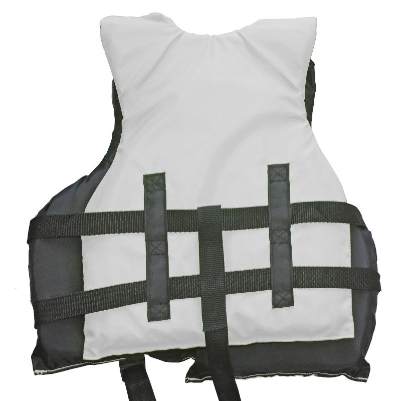 High Visibility Adult & Kids Life Jacket PFD USCG Type III Ski Vest w/ Leg Strap, 2 of 4