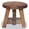 vidaXL Stool Varies Solid mahogany wood Compact Durable Stool Round - 2 of 3