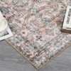 Area Rugs Washable Rug Vintage Non-Slip Rugs Soft Floral Throw Rug - 4 of 4