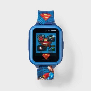 Boys' Superman Light Up Interactive Watch - Blue - 1 of 3