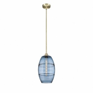 Vaz - 1 Light Stem Hung Mini Pendant In Industrial Style-18 Inches Tall and 10 Inches Wide - 1 of 1