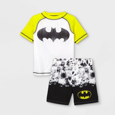 Toddler Boys' Warner Bros Batman Rash Guard Set - Yellow