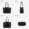 Laptop Tote 15 Inch Faux Leather Laptop Bag with Clutch, Large Capacity Office Purse Computer Briefcase - 2 of 4