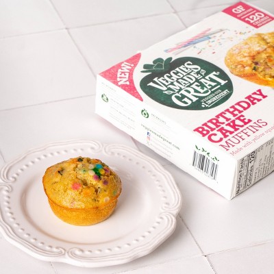 Veggies Made Great Frozen Gluten Free Birthday Cake Muffin - 12oz/6ct