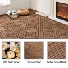 Yaheetech Fir Wood Flooring Tiles, Interlocking Wood Tiles Indoor & Outdoor For Patio Garden Deck Poolside Balcony, Easy Flooring 12" x 12" (27 x Fir Wood Tiles) - 4 of 4