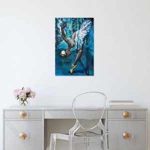 iCanvas A Swan in The Backstreet by Tadaomi Kawasaki Canvas Print Wall Art - 1 of 3