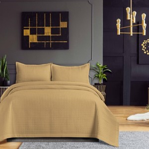 Naples Microfiber Quilt Set - Tribeca Living - 1 of 3