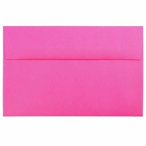 JAM PAPER #6 3/4 Business Premium Envelopes - 3 5/8 x 6 1/2 - Ultra Fuchsia Hot Pink - 50/Pack - 1 of 1