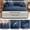 Aukfa Corduroy Sleeper Sofa Bed & Cloud Lounge Chair, No Assembly, Deep Seat, Armrests, 2 Pillows | Boneless Upholstered Chaise for Indoor Comfort - 4 of 4