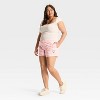 Women's Hello Kitty Gingham Graphic Shorts - Pink - 3 of 3