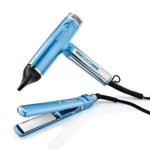BaBylissPRO Nano Titanium LE Pro Nano Light Dryer & 1" Compact Ultra-Thin Flat Iron Gift Set - 1 of 4