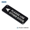 Unique Bargains Acrylic Business Please Use Other Door Left Arrow Sign - 3 of 4