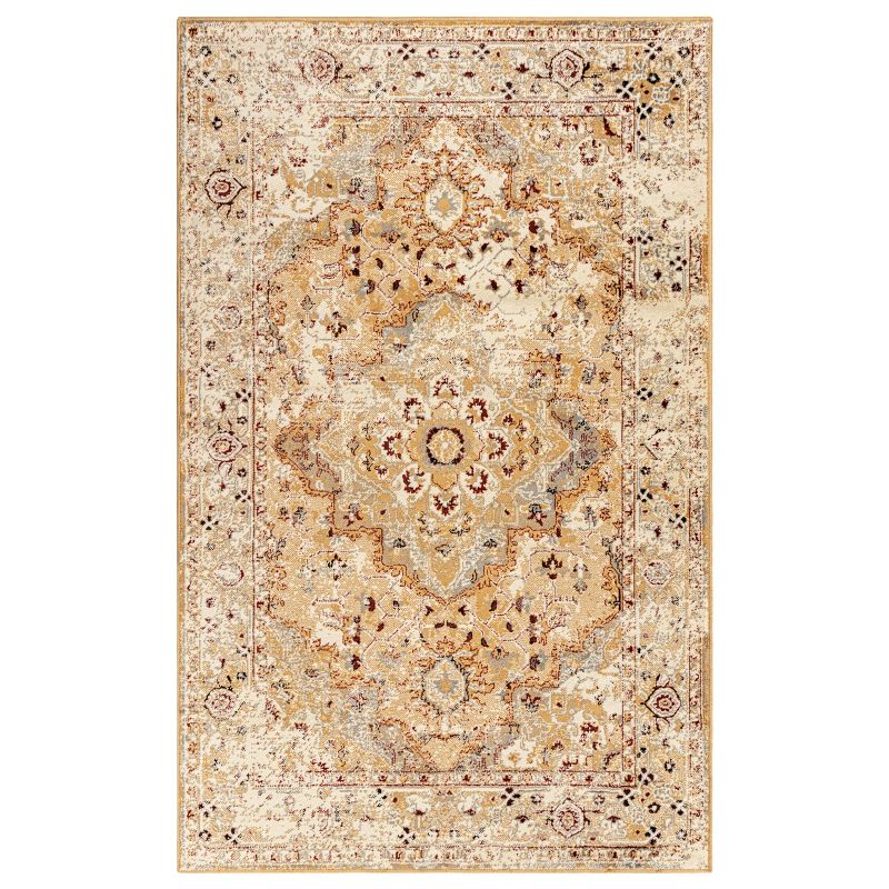 Vintage Bohemian Blossoms and Vines Floral Indoor Are Rug by Blue Nile Mills, 1 of 6