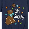Boys' - Instant Message - Oh Snap Chocolate Bunny Short Sleeve Graphic T-Shirt - 2 of 4