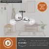 VAXCEL Orbit Industrial Sputnik Semi Flush Mount Ceiling Light Fixture Clear Glass - 4 of 4