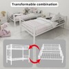 TIRAMISUBEST Twin Over Twin Metal Bunk Bed for Kids, Sturdy Frame with Ladders & Guardrails, Converts to 2 Beds, No Box Spring Needed - 4 of 4