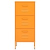 VidaXL Storage Cabinet Mustard Yellow 16.7"x13.8"x40" Steel - 3 of 4