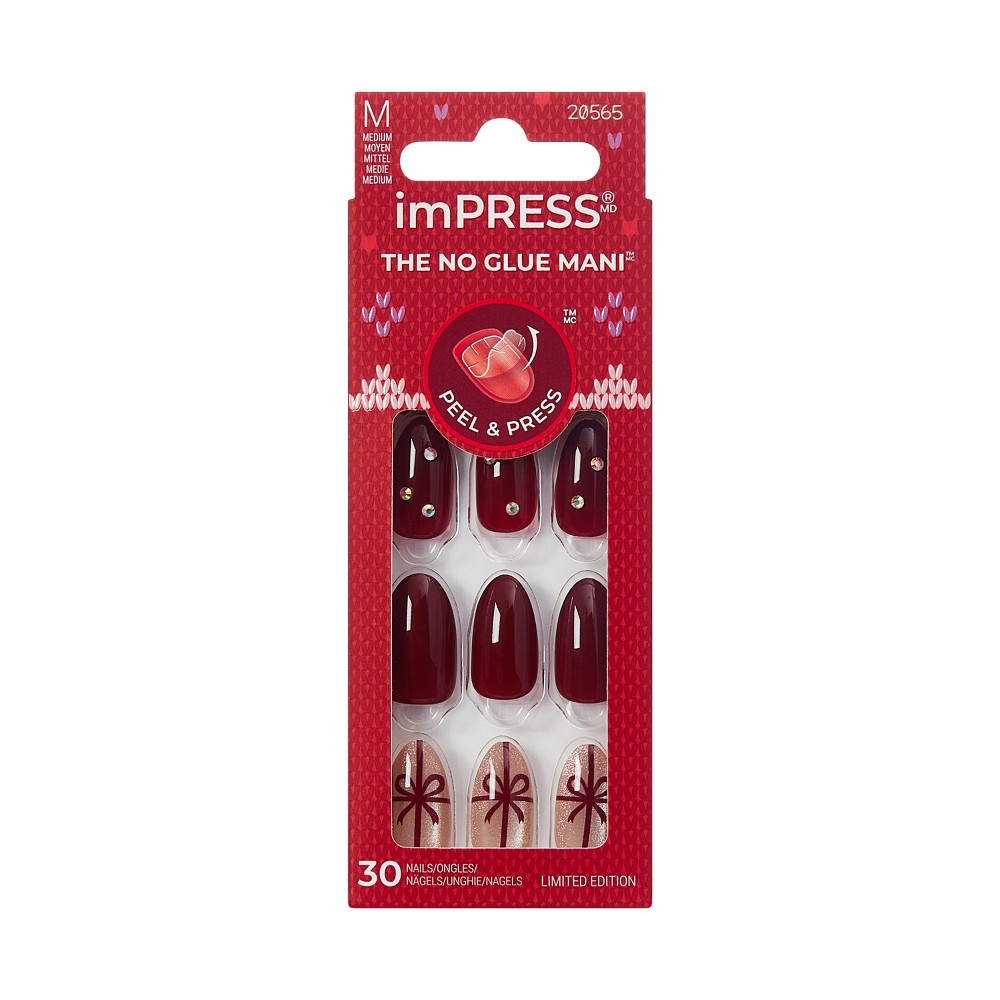 imPRESS Press-On Manicure No Glue Fake Nails - Wrap Me Up - 33ct