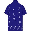 LA LEELA Men's Hawaiian Shirt Fashion Button Down Short Sleeves Holidays Aloha Party Casual Tops Summer Beaches Shirts for Mens - 2 of 4