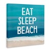 Stupell Industries Eat Sleep Beach Painting, 17" x 17" - 3 of 4