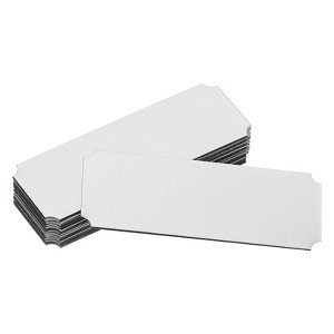 Unique Bargains Aluminium DIY Engraved Blank Nameplate Office Signages 12 Pcs - 1 of 4