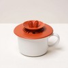Anna-Kaci Silicone Bunny Ear Cup Lid Dustproof Insulated Drink Cover with Pop Up Vent Seal 4.6x0.7in - 3 of 4