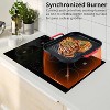 9600W Electric Induction Cooktop 36" Built-In Ceramic Glass Stovetop 5 Burners - 4 of 4