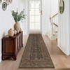 Vintage Rug for Living Room Washable Floral Print Bedroom Carpet, Non-Slip Oriental Distressed Floor Mat - 3 of 4