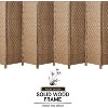 Gulches 8-Panel Brown Folding Partition, Freestanding Room Divider - 2 of 4