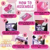 The Original Doll Bicycle Seat and Helmet Pack- Bike Attachment Accessory for American Girl and All 18"-22" Dolls and Stuffed Animals- Decorate - 2 of 4