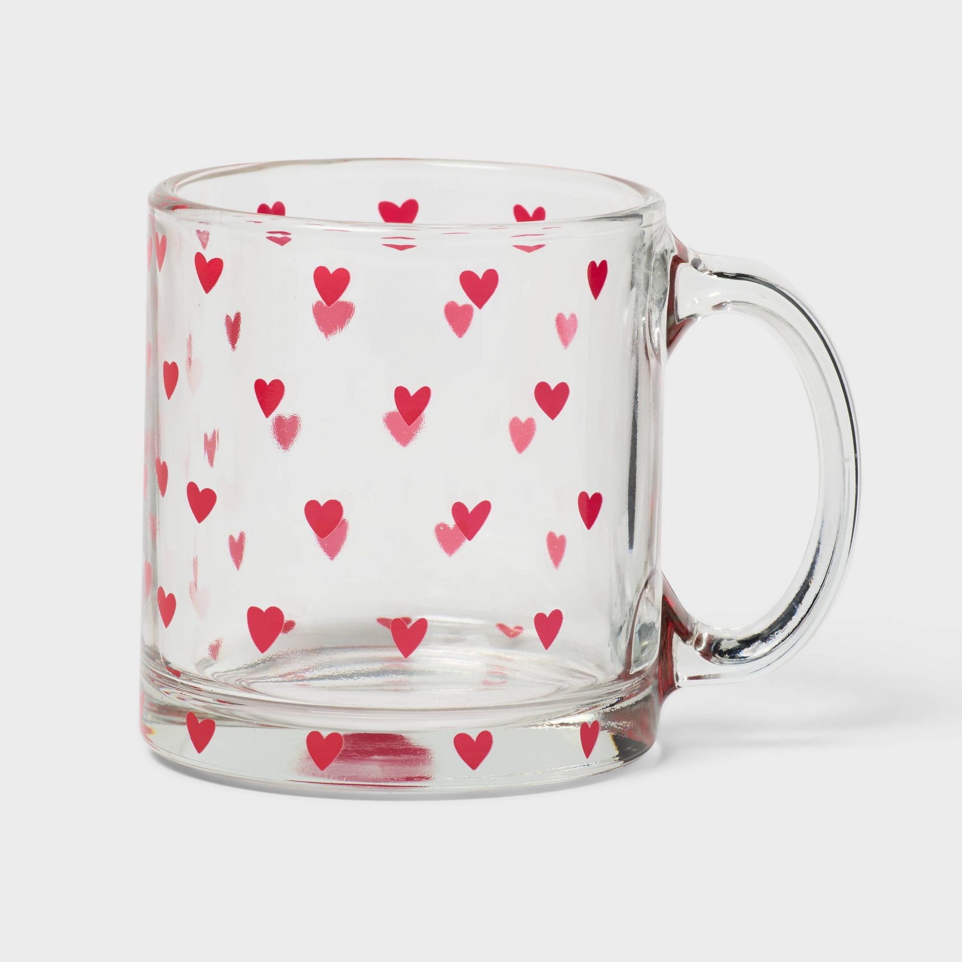 13 fl oz Glass Mug with Decal Red Heart - Spritz™