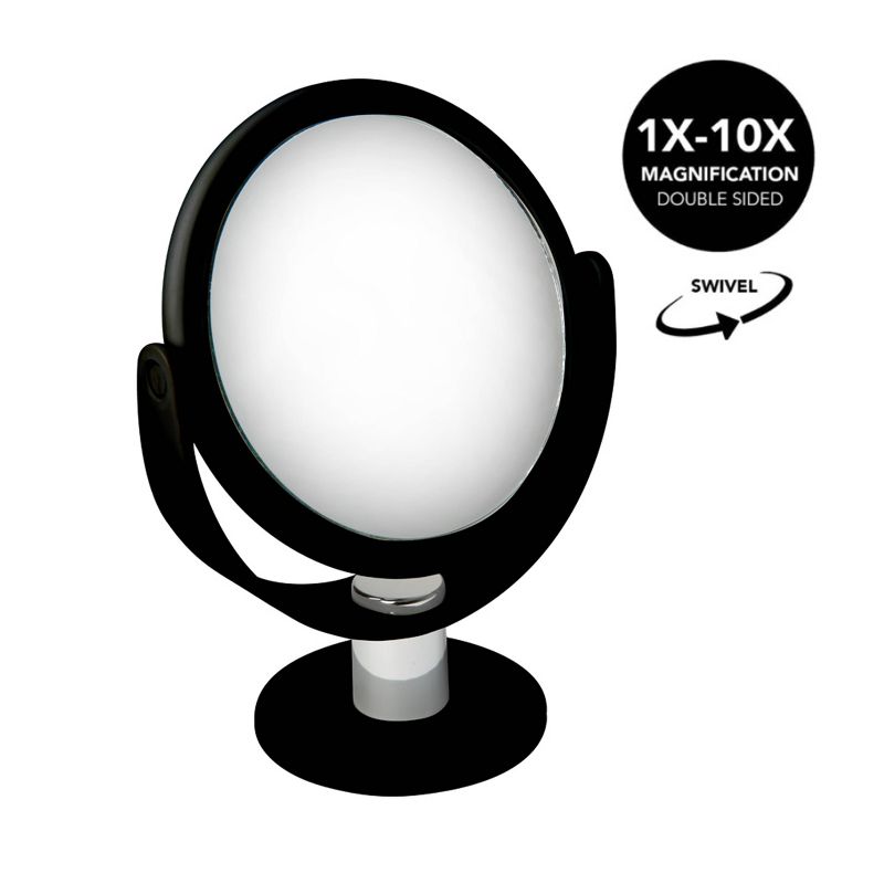 5" Vanity Rubberized 1X-10X Magnification Mirror - Home Details, 4 of 5