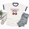Simply Sage Market God Bless America Cherries Ringer Tee - 3 of 4