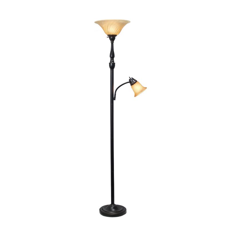 71" 2-Light Mother Daughter Floor Lamp - Elegant Designs, 3 of 10