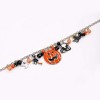 Halloween Pumpkin & Cat Charm Necklace - Witchy Long Pendant Chain for Parties - 4 of 4