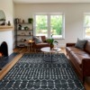 Lahome Moroccan Geometric Area Rug– Washable Non-Slip Low-Pile Carpet for Living Room, Bedroom,Office,Kitchen,Nursery,or Dining Room - 3 of 4