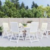 vidaXL Highback Chair Cushions 6 pcs Melange Cream 47.2"x19.7"x1.6" Fabric - 4 of 4
