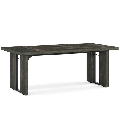 Resenkos Computer Desk, Office Desk, Study Desk,Simple Executive Desk, 70.9" Computer Desk Meeting Table for Home Office,Dark Grey Gray