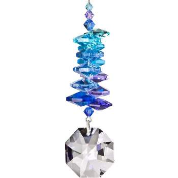 Woodstock Wind Chimes Woodstock Rainbow Makers Collection, Crystal Moonlight Cascade, 4'' Octagon Crystal Suncatcher CCMO