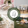 4-Pack White Plastic Folding Chairs, Heavy-Duty Metal Frame & 350lb Capacity, for Indoor/Outdoor Use - 3 of 4