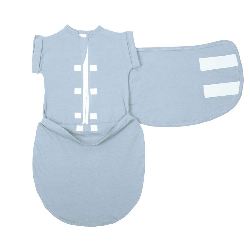 embe Transitional Short Sleeve Swaddle Sack with arm snaps (3-6 months) Arms-In/Arms-Out, Legs-In/Legs-Out, 3 of 6