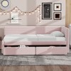 NicBex Twin Size Upholstered Daybed with 2 Drawers for Bedroom,Living Room,Apartment,No Box Spring Needed - 2 of 4
